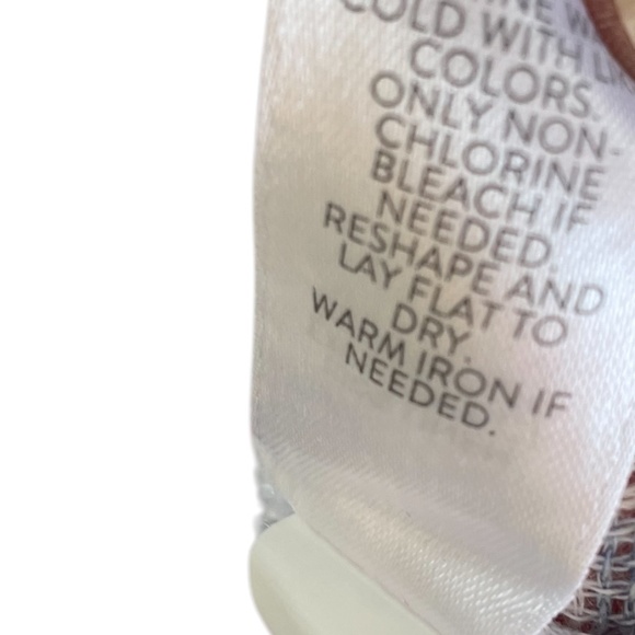 Pure J Jill  Linen Airy Floral Watercolor 3/4 Sleeves Crochet Women's Blouse, XL - Picture 6 of 8